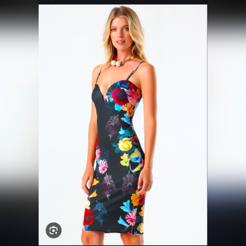 Bebe floral body com midi Small